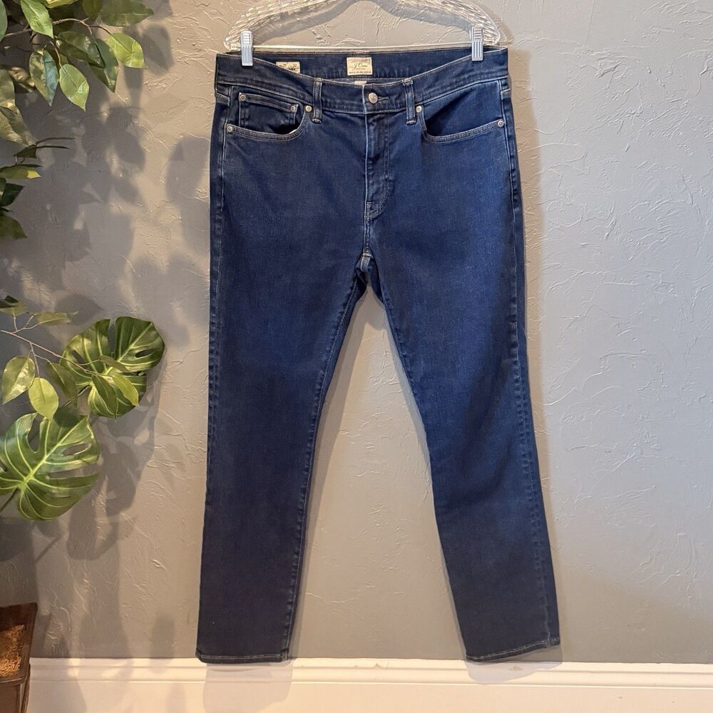 J. Crew 484 Stretch Jeans Women’s 35x32 Slim Fit Tapered Dark Wash Denim Preppy